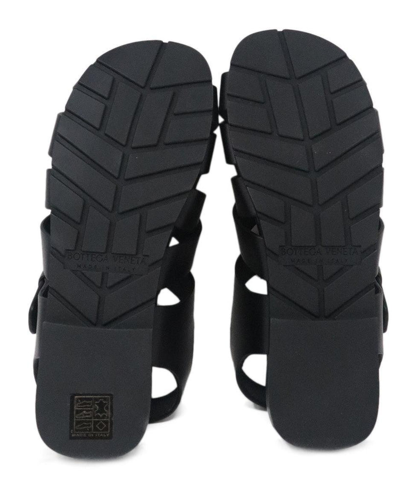 Bottega Veneta Alfie Black Leather Sandals - Michael's Consignment NYC