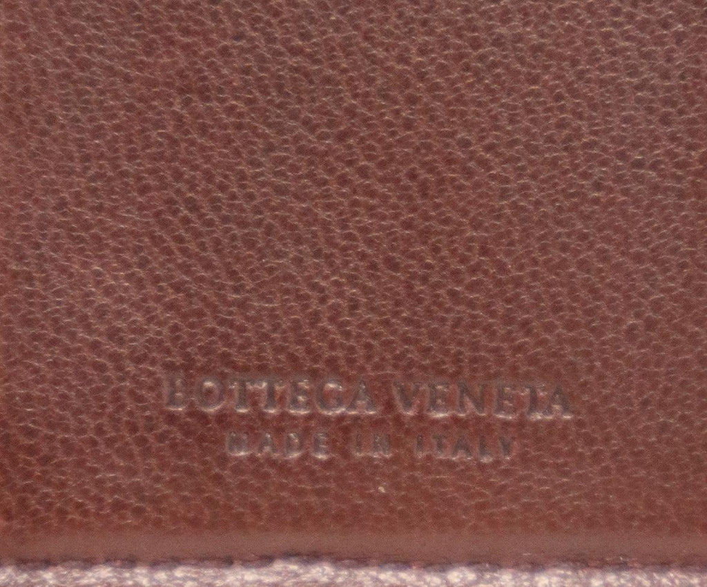 Bottega Veneta Brown Woven Leather Address Book - Michael's Consignment NYC