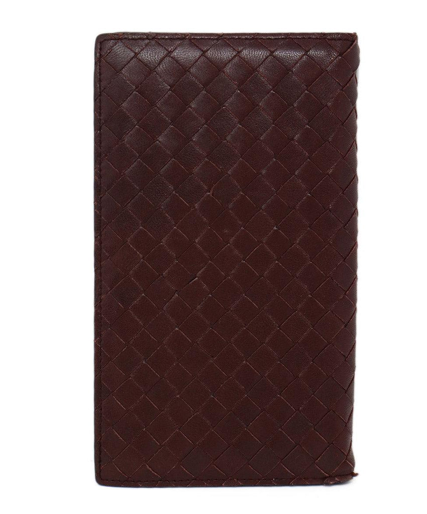 Bottega Veneta Brown Woven Leather Address Book - Michael's Consignment NYC
