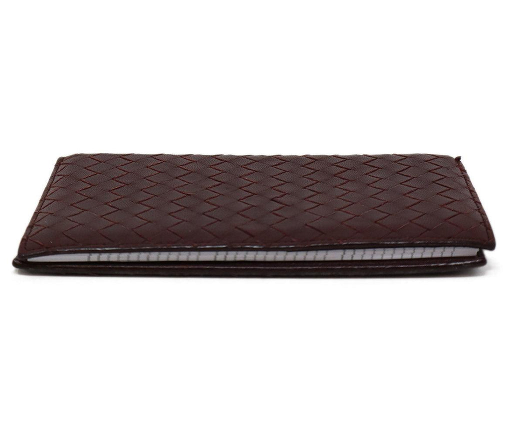 Bottega Veneta Brown Woven Leather Address Book - Michael's Consignment NYC