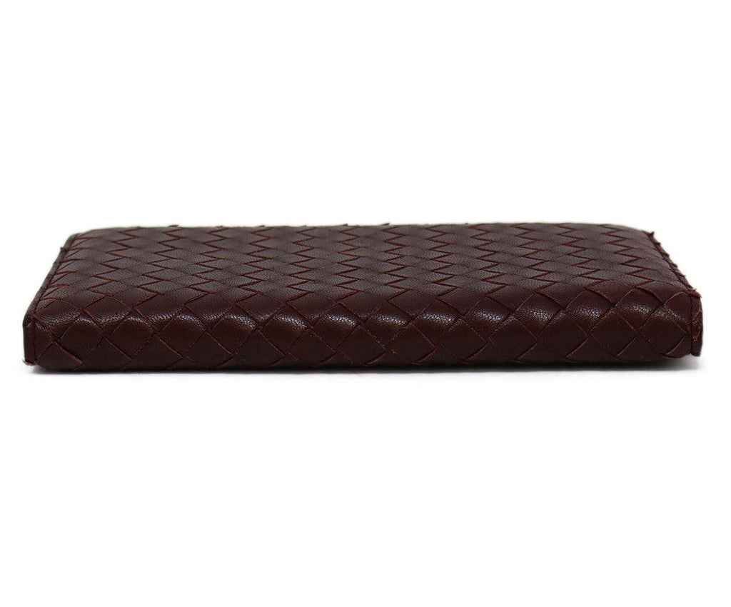 Bottega Veneta Brown Woven Leather Address Book - Michael's Consignment NYC