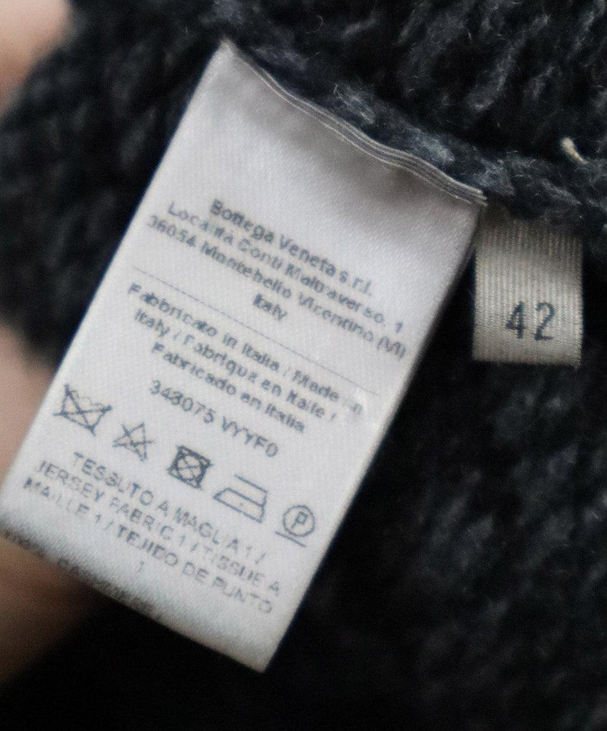 Bottega Veneta Charcoal Cashmere Studs Sweater sz 6 - Michael's Consignment NYC