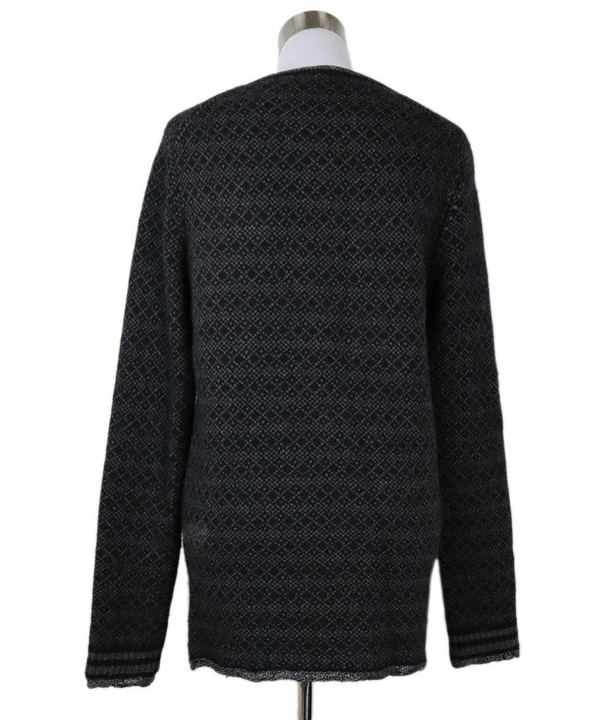 Bottega Veneta Charcoal Cashmere Studs Sweater sz 6 - Michael's Consignment NYC