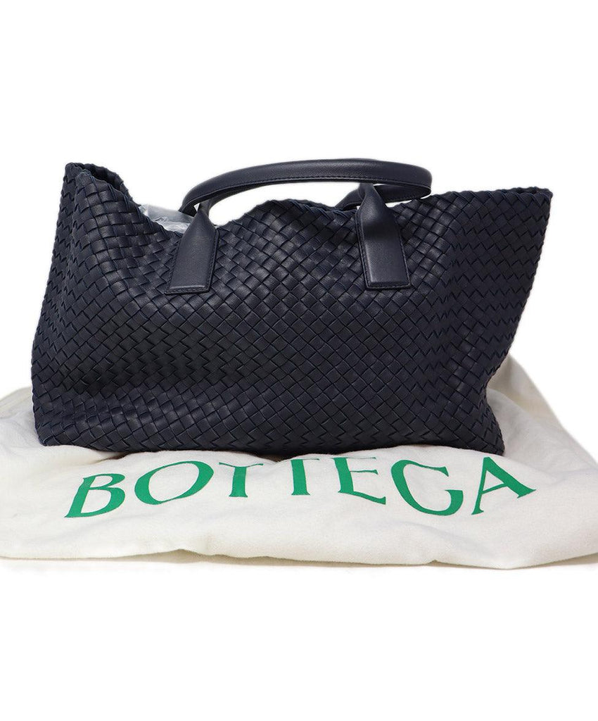 Bottega Veneta Navy Medium Cabat Tote - Michael's Consignment NYC
