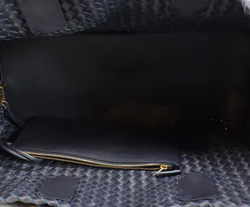 Bottega Veneta Navy Medium Cabat Tote - Michael's Consignment NYC