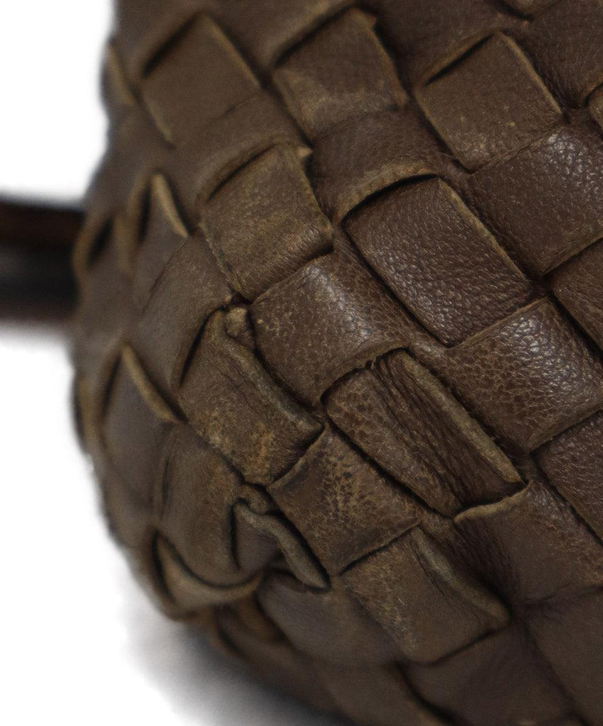 Bottega Veneta Taupe Brown Woven Leather Crossbody - Michael's Consignment NYC