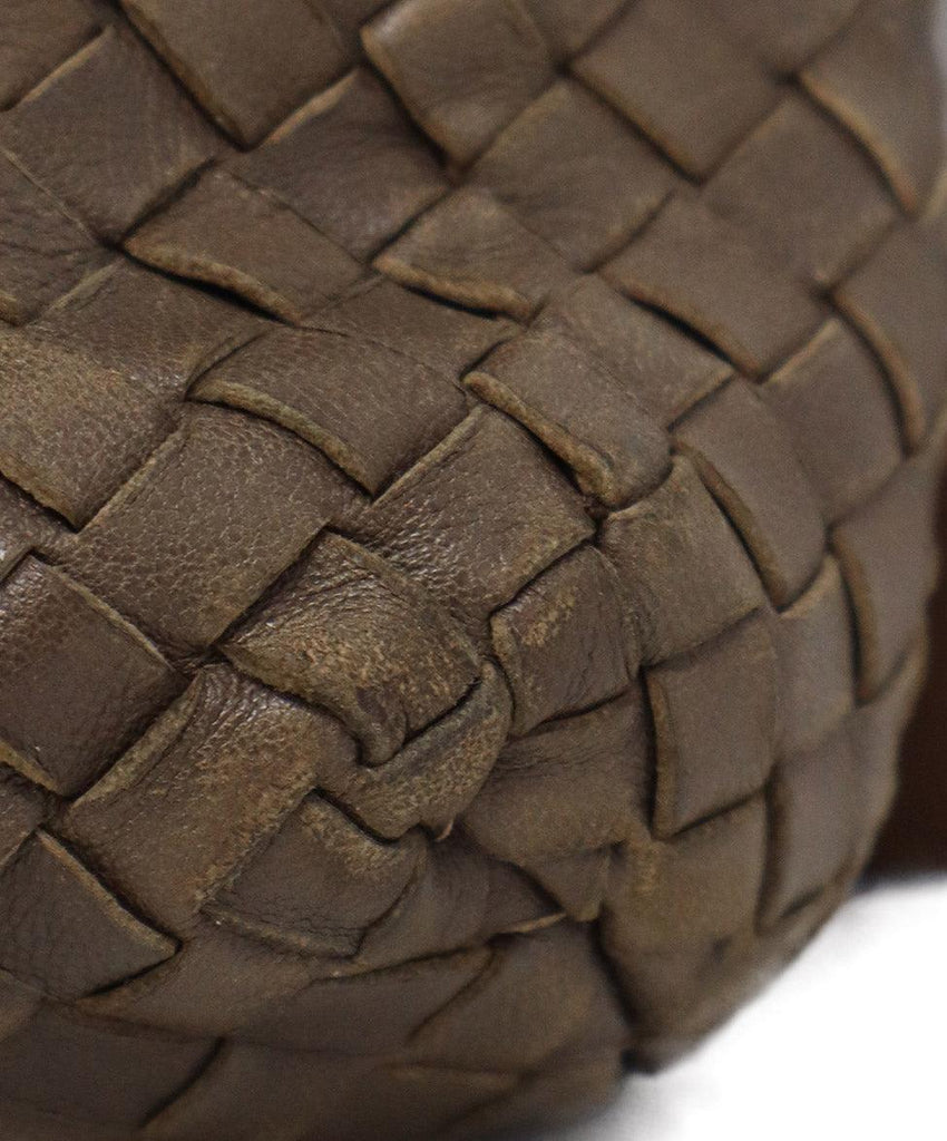Bottega Veneta Taupe Brown Woven Leather Crossbody - Michael's Consignment NYC
