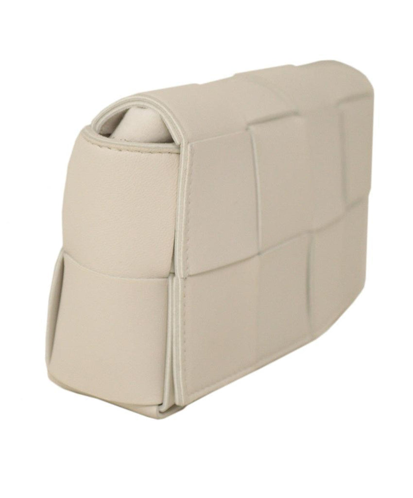 Bottega Veneta White Cassette Belt Bag - Michael's Consignment NYC