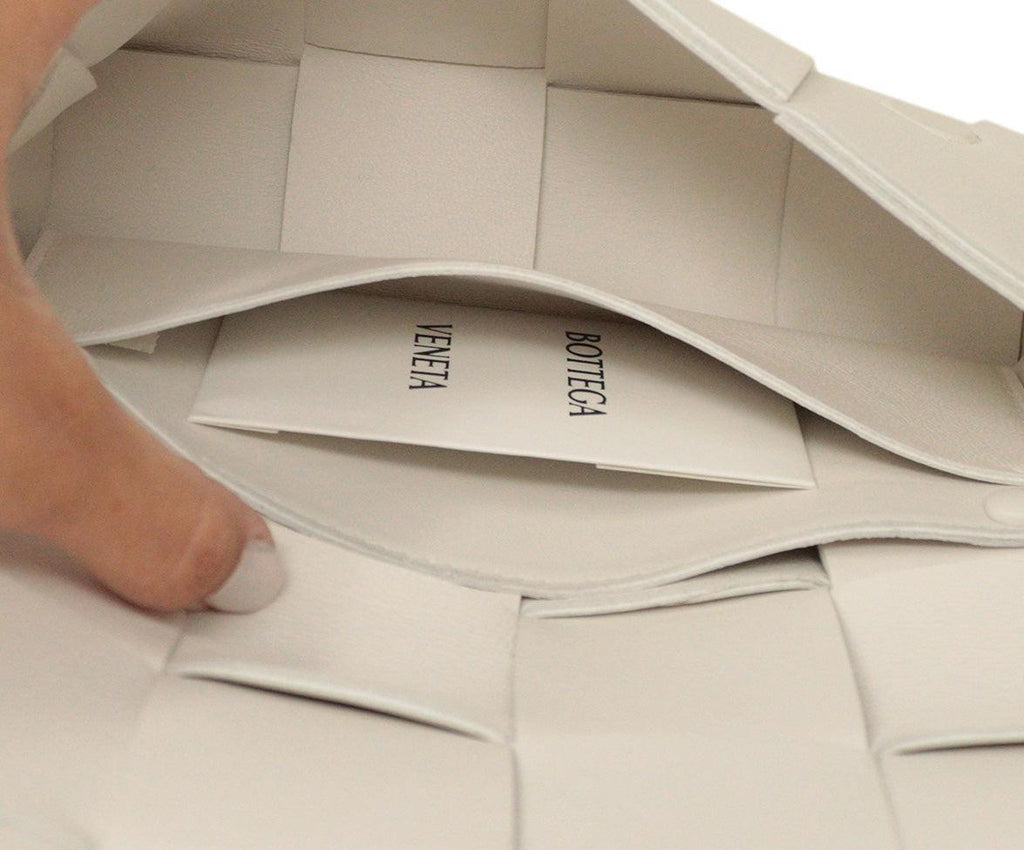 Bottega Veneta White Cassette Belt Bag - Michael's Consignment NYC