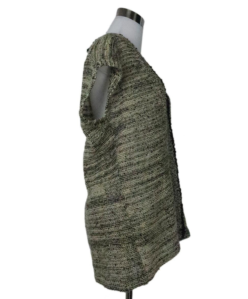 Brunello Cucinelli Black & Cream Sequin Cardigan sz 8 - Michael's Consignment NYC