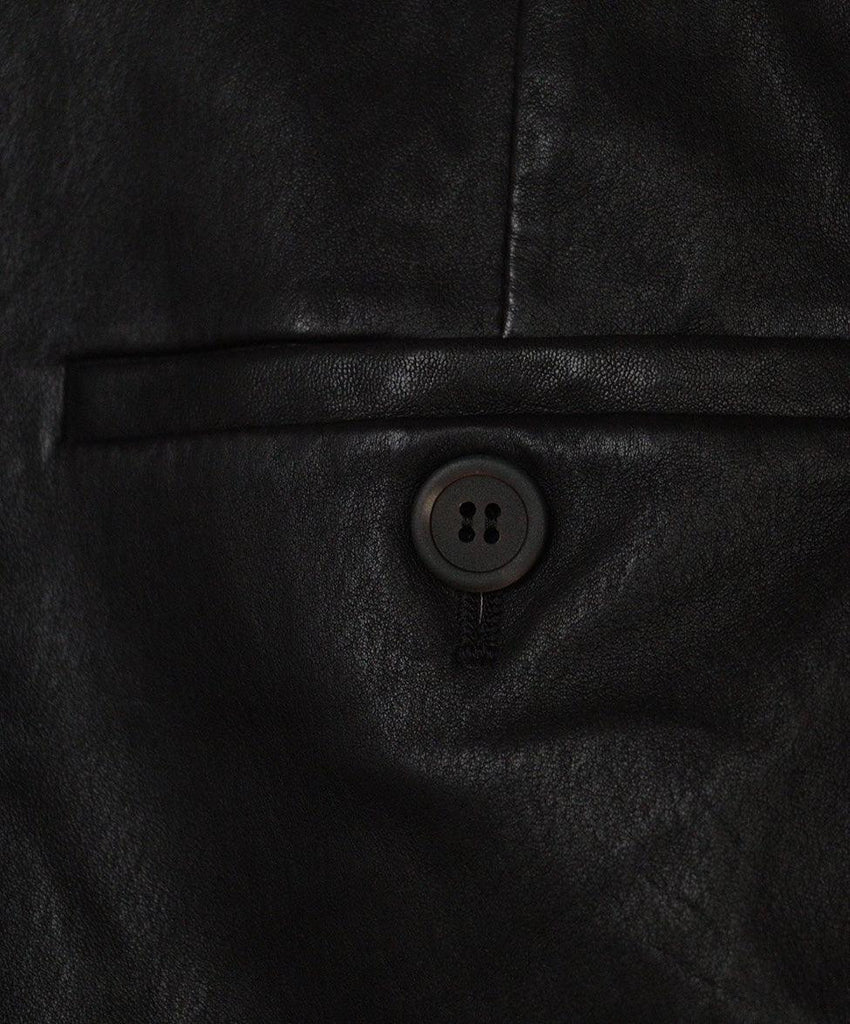 Brunello Cucinelli Brown Leather Pants sz 4 - Michael's Consignment NYC