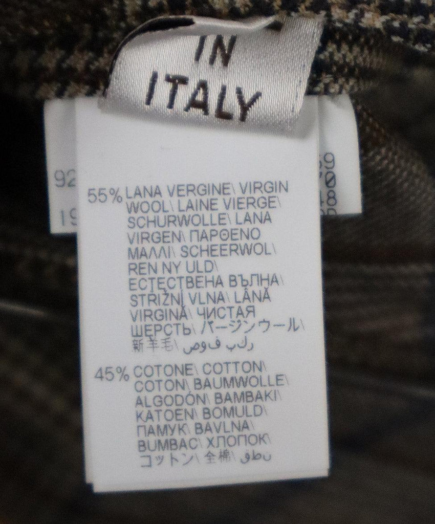 Brunello Cucinelli Brown Plaid Wool Pants sz 6 - Michael's Consignment NYC