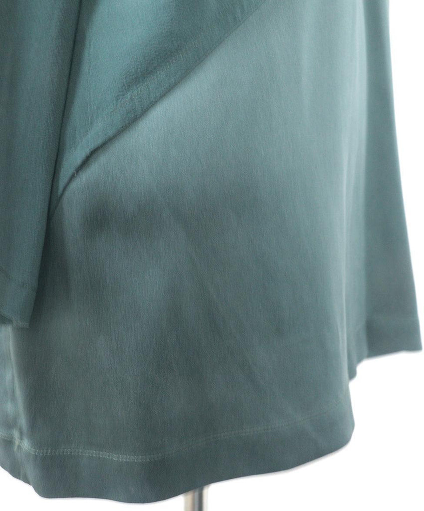Brunello Cucinelli Olive Silk Blouse sz 6 - Michael's Consignment NYC