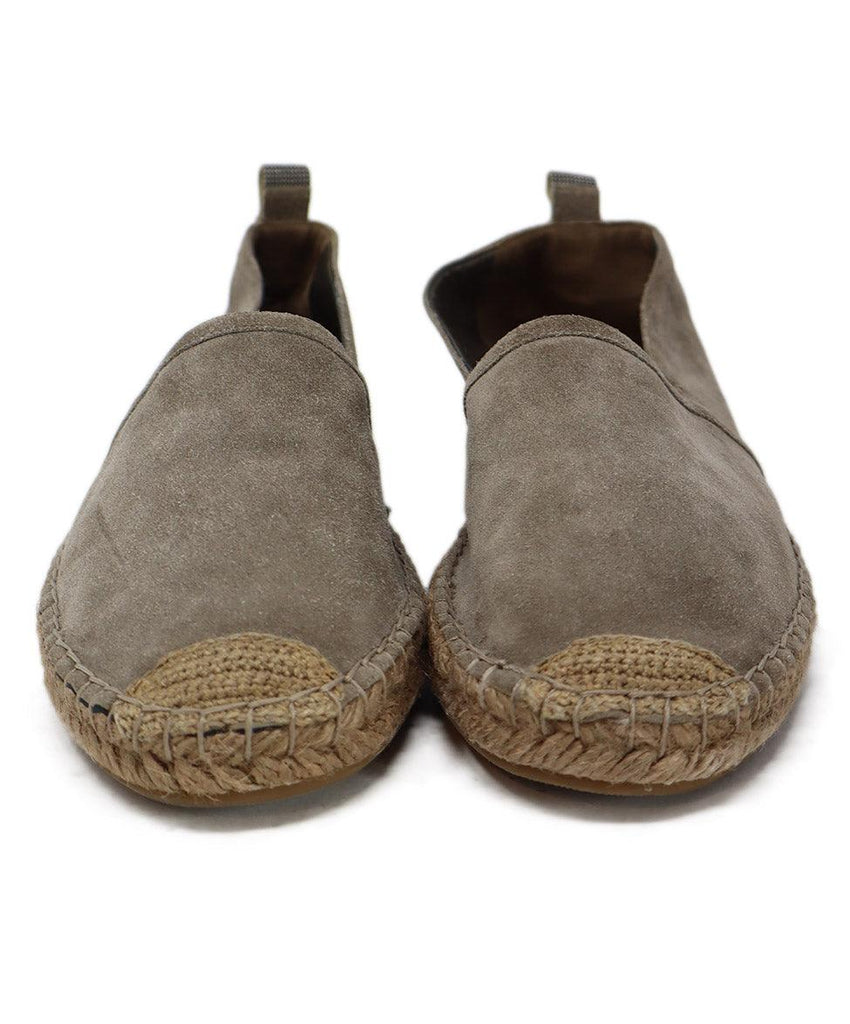 Brunello Cucinelli Taupe Suede Espadrilles sz 8 - Michael's Consignment NYC