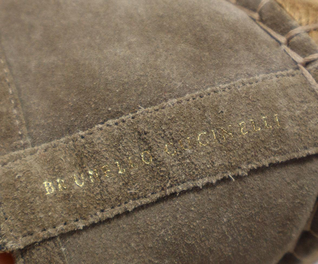 Brunello Cucinelli Taupe Suede Espadrilles sz 8 - Michael's Consignment NYC