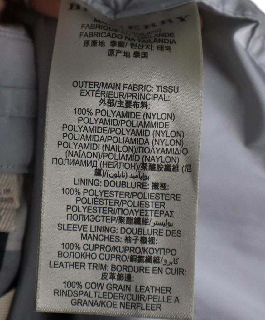 Burberry Brit Grey Nylon Coat sz 12 - Michael's Consignment NYC