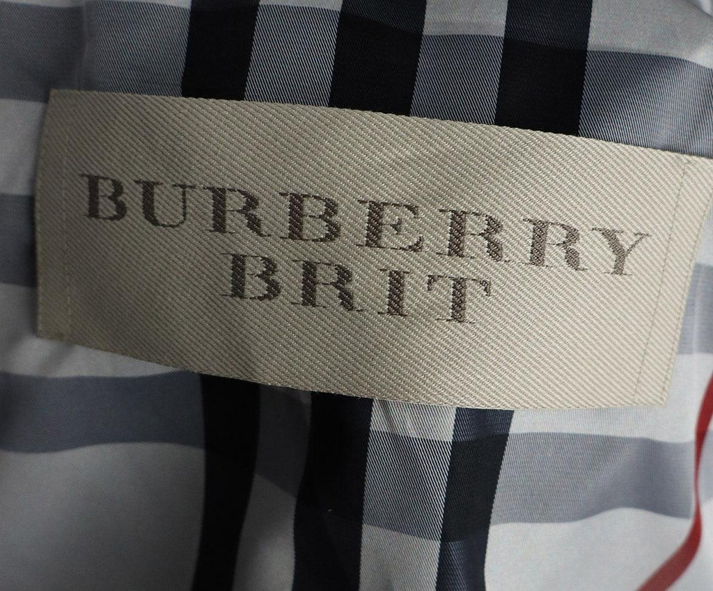 Burberry Brit Grey Nylon Coat sz 12 - Michael's Consignment NYC