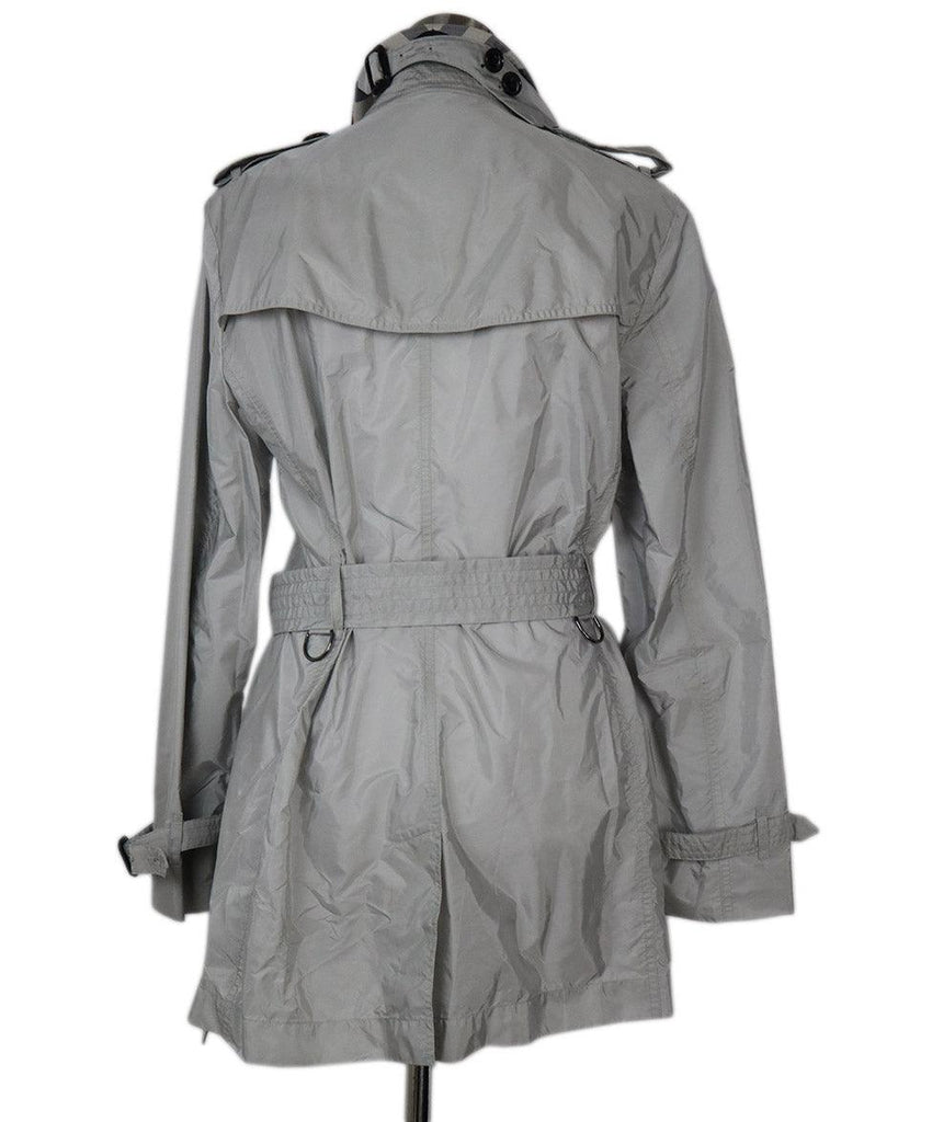 Burberry Brit Grey Nylon Coat sz 12 - Michael's Consignment NYC