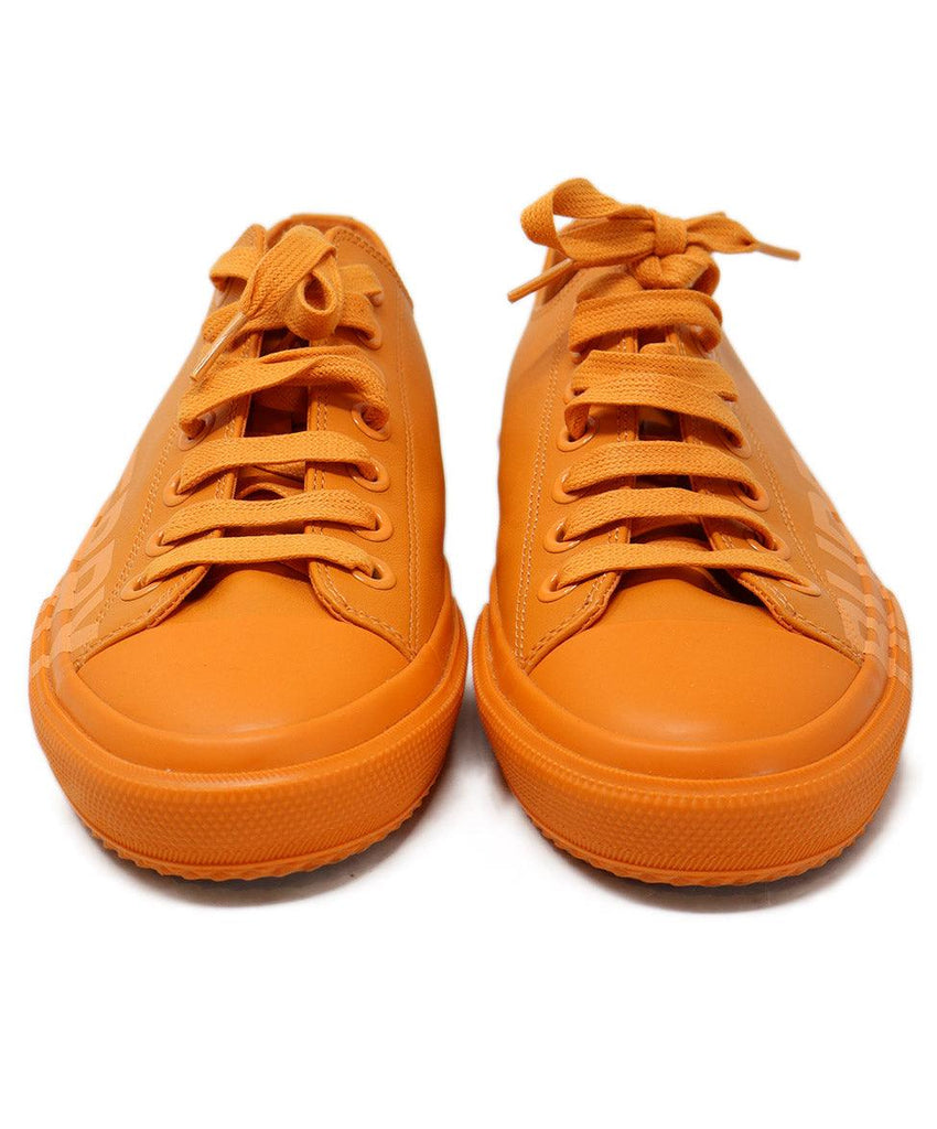 Burberry Orange Leather Sneakers sz 9 - Michael's Consignment NYC