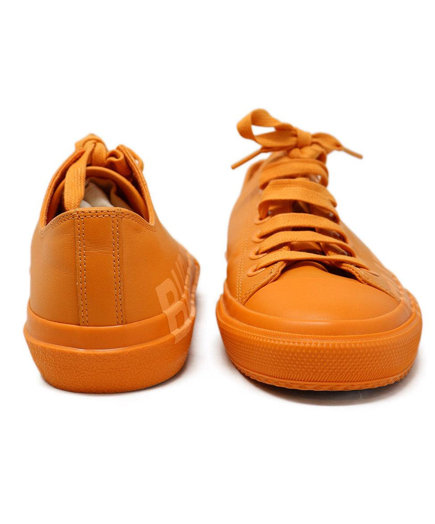 Burberry Orange Leather Sneakers sz 9 - Michael's Consignment NYC