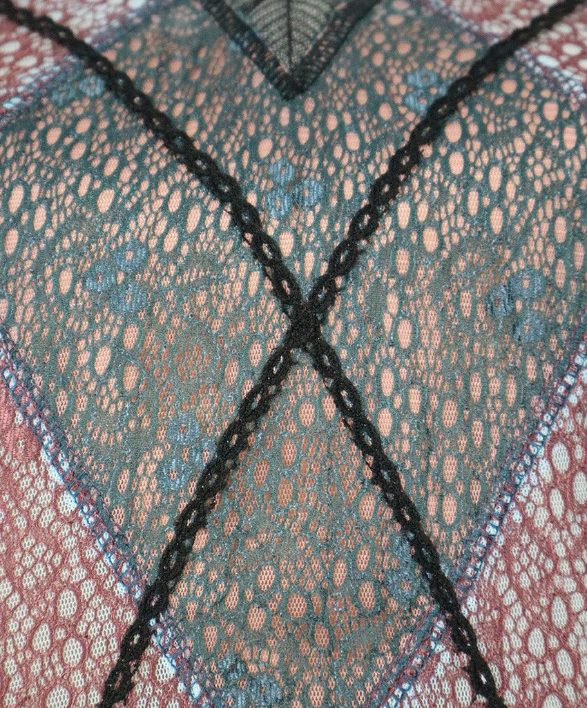 Byron Lars Black & Multicolor Lace Dress sz 8 - Michael's Consignment NYC