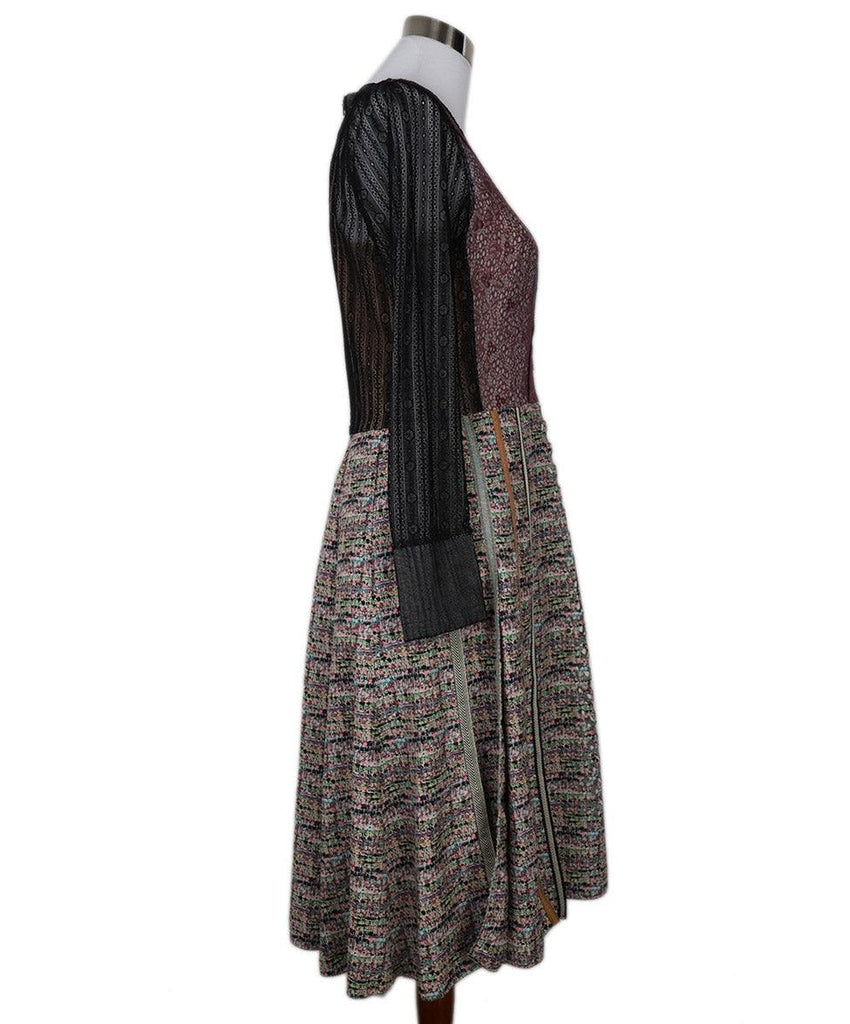 Byron Lars Black & Multicolor Lace Dress sz 8 - Michael's Consignment NYC