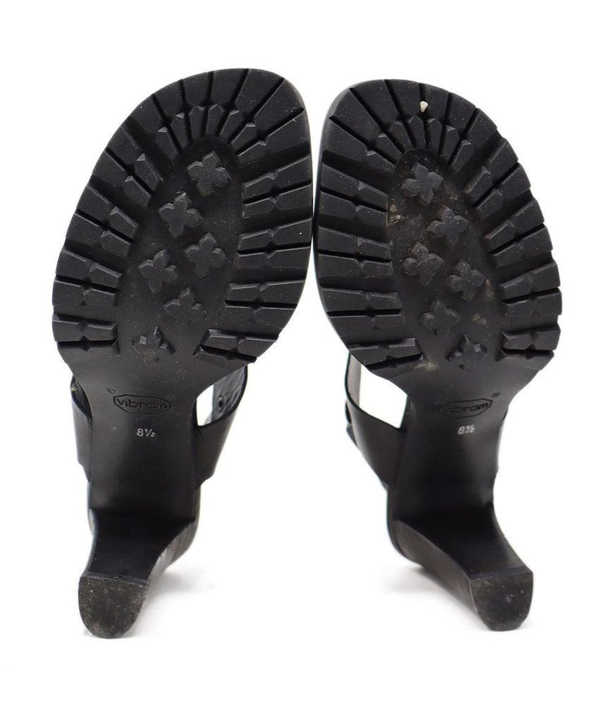 Calvin Klein Black Leather Buckle Sandals sz 8.5 - Michael's Consignment NYC