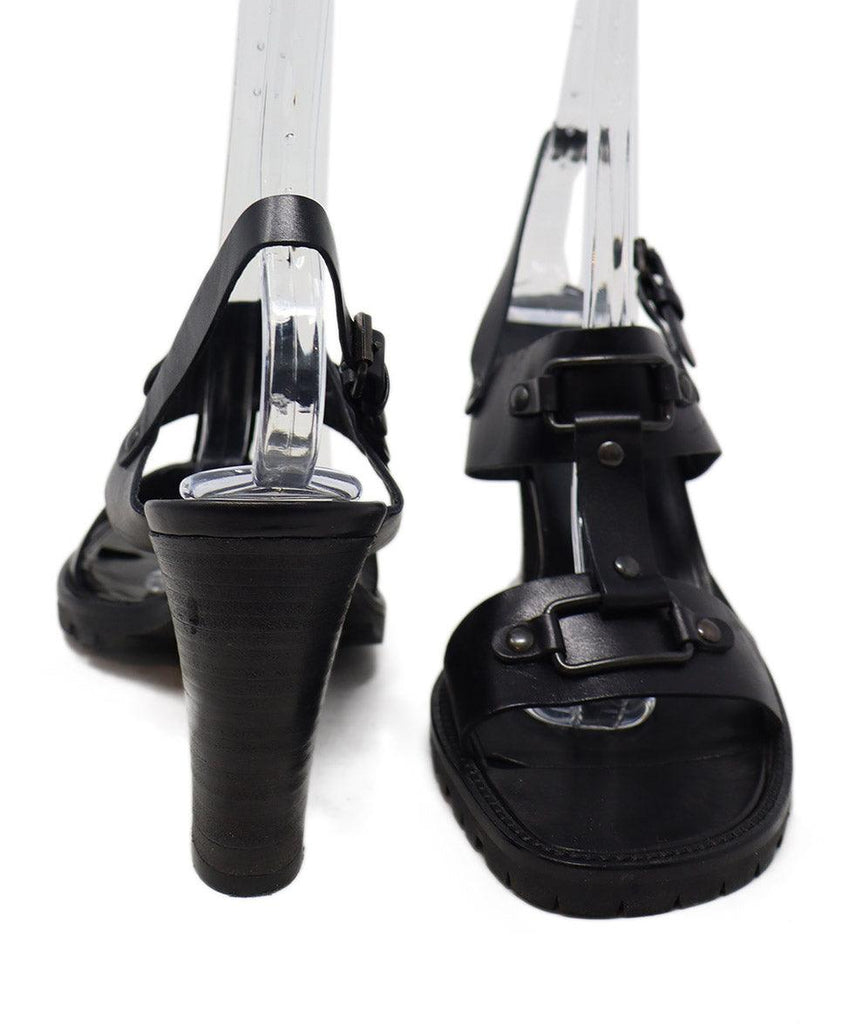 Calvin Klein Black Leather Buckle Sandals sz 8.5 - Michael's Consignment NYC