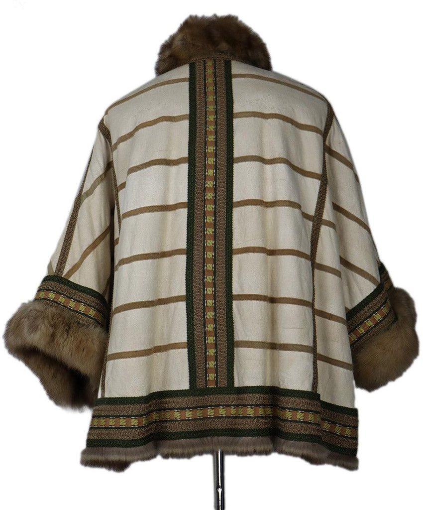 Carlo Tivioli Blonde Sable Fur Reversible Coat sz 4 - Michael's Consignment NYC