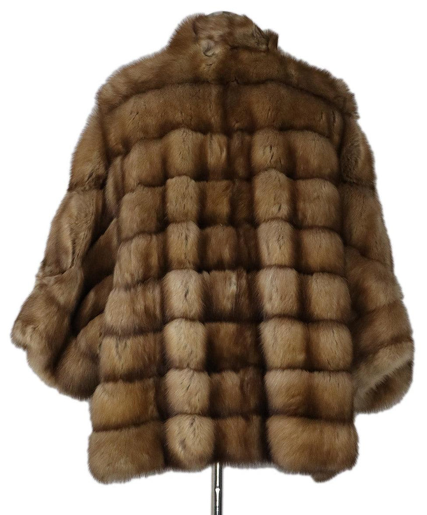 Carlo Tivioli Blonde Sable Fur Reversible Coat sz 4 - Michael's Consignment NYC