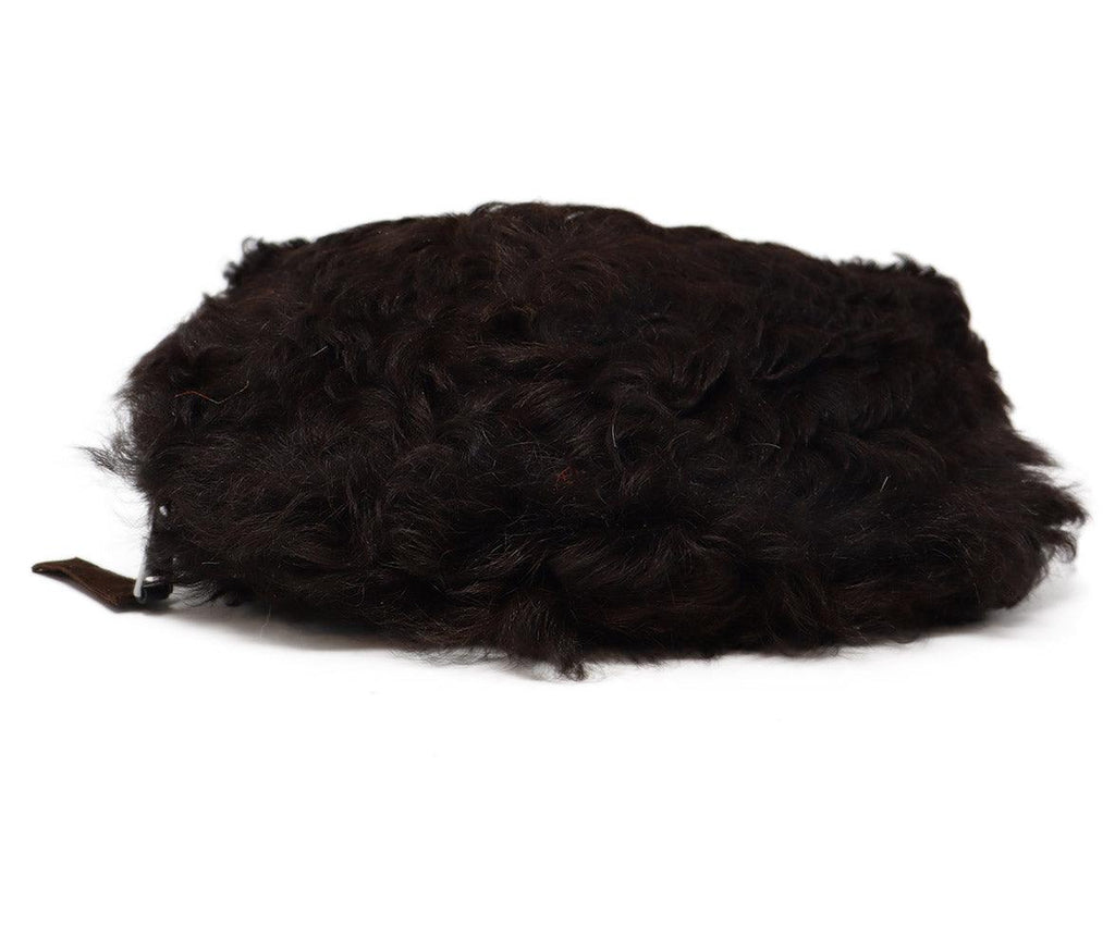 Carlo Tivioli Brown Fur Shearling Clutch - Michael's Consignment NYC