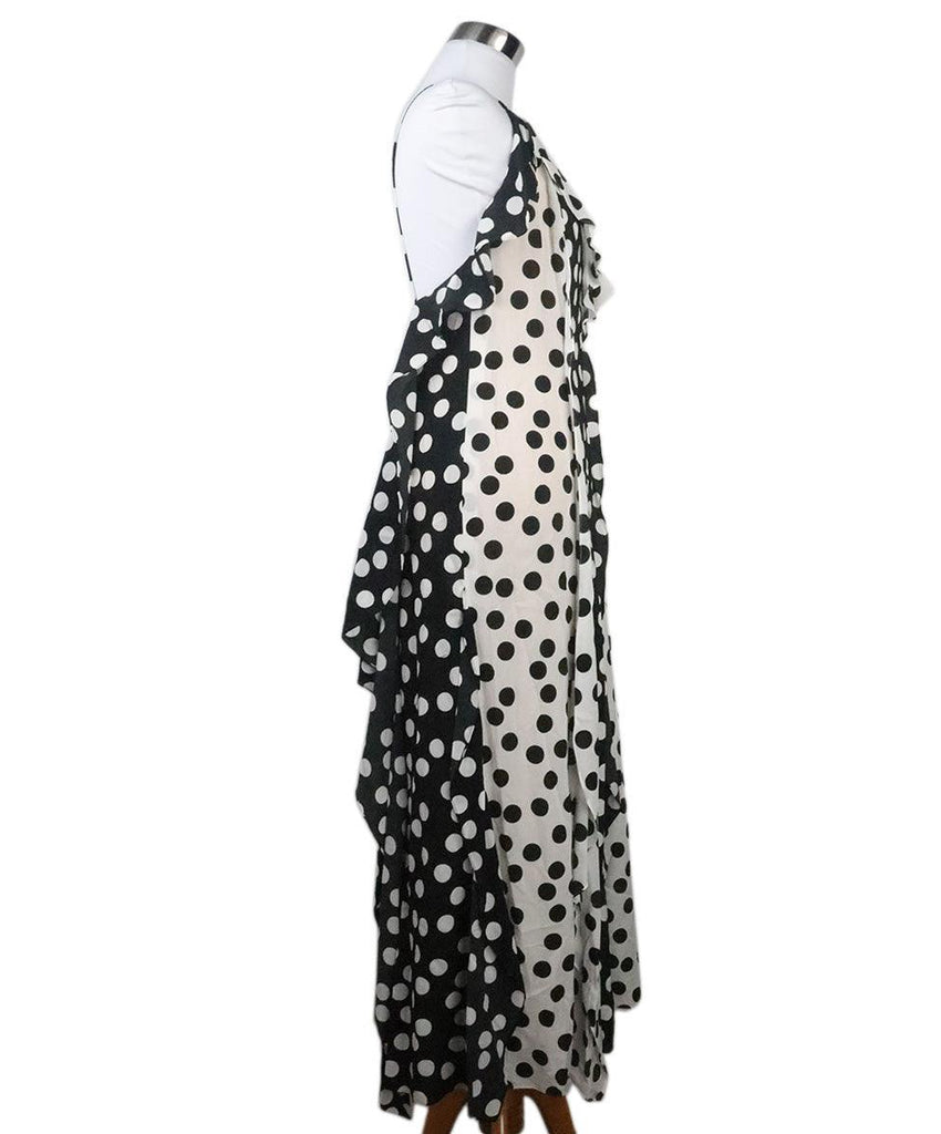 Carolina Herrera Black & White Polka Dot Dress sz 8 - Michael's Consignment NYC