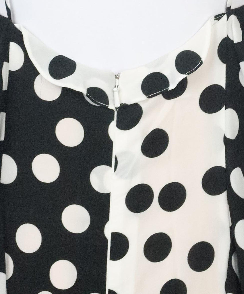 Carolina Herrera Black & White Polka Dot Dress sz 8 - Michael's Consignment NYC