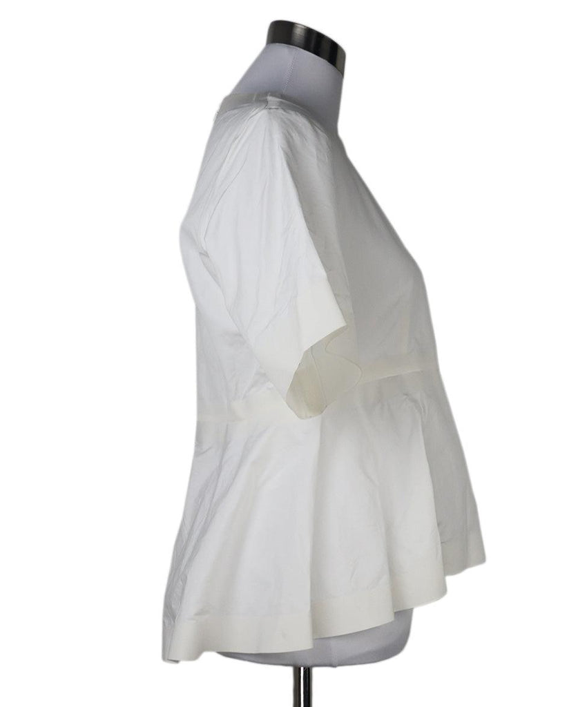 Celine White Ivory Cotton Top sz 4 - Michael's Consignment NYC