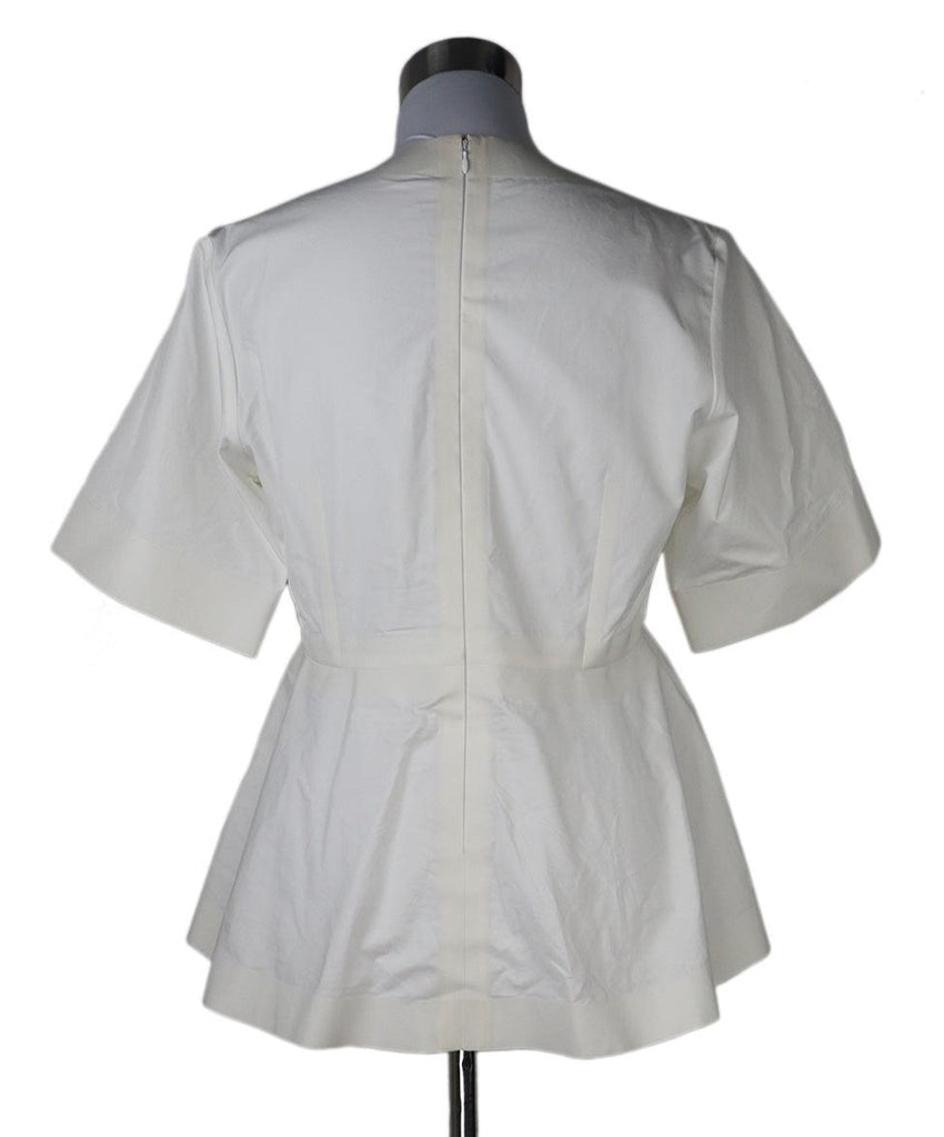 Celine White Ivory Cotton Top sz 4 - Michael's Consignment NYC