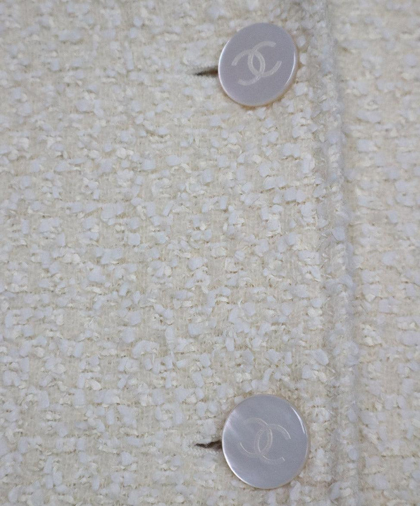 Chanel 1998 Cream & White Tweed Blazer sz 6 - Michael's Consignment NYC
