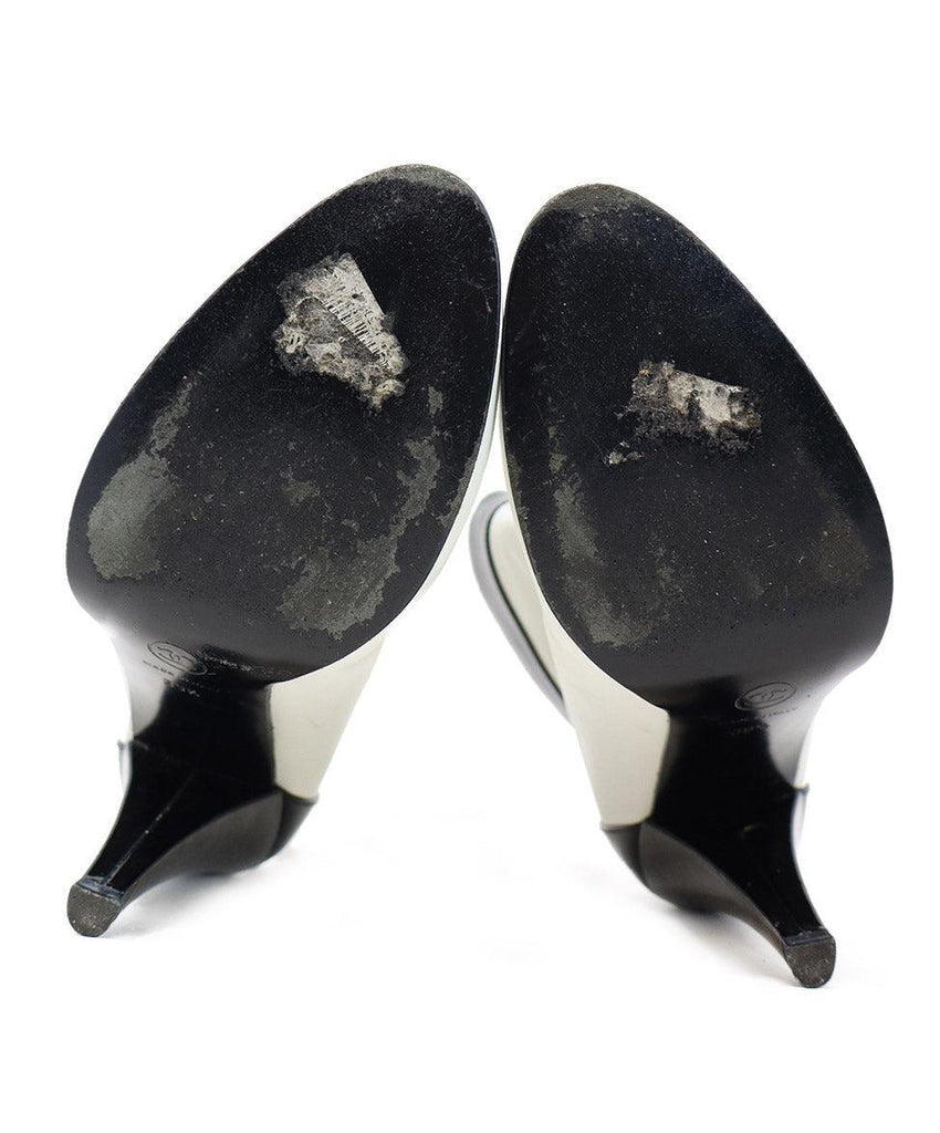 Chanel B&W Patent Leather Booties sz 9.5 - Michael's Consignment NYC