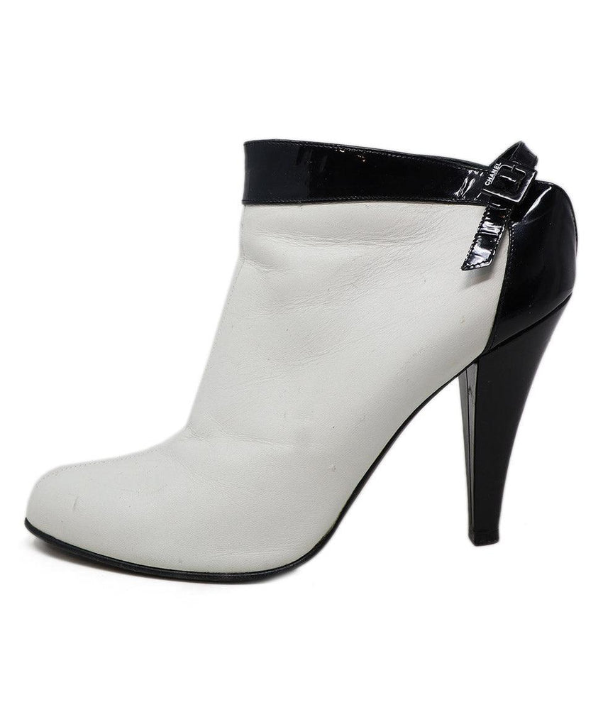 Chanel B&W Patent Leather Booties sz 9.5 - Michael's Consignment NYC