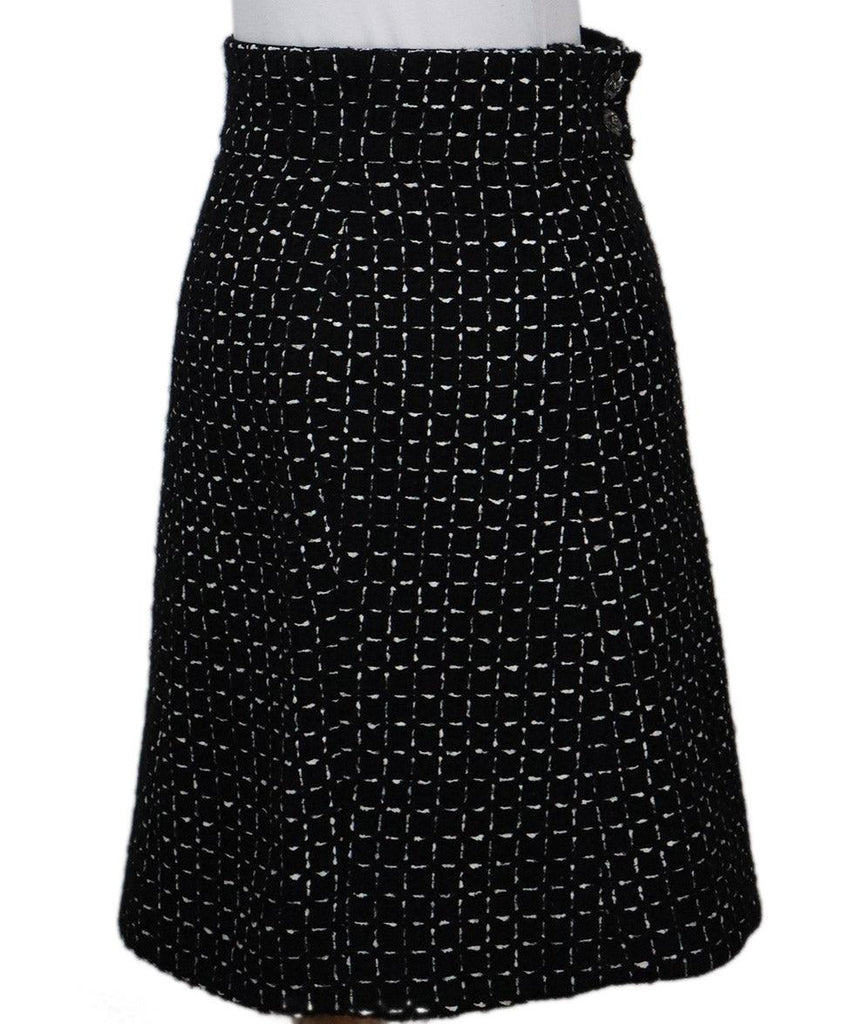 Chanel B&W Wool Tweed Skirt sz 2 - Michael's Consignment NYC
