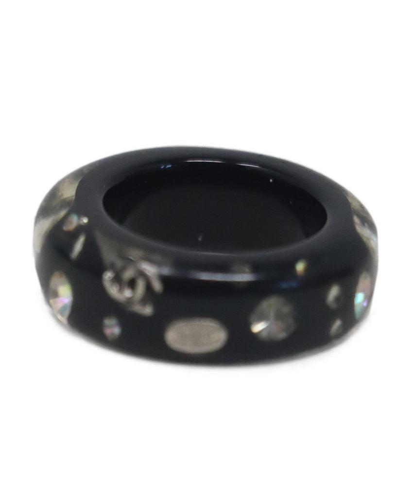 Chanel Black Lucite Ring - Michael's Consignment NYC