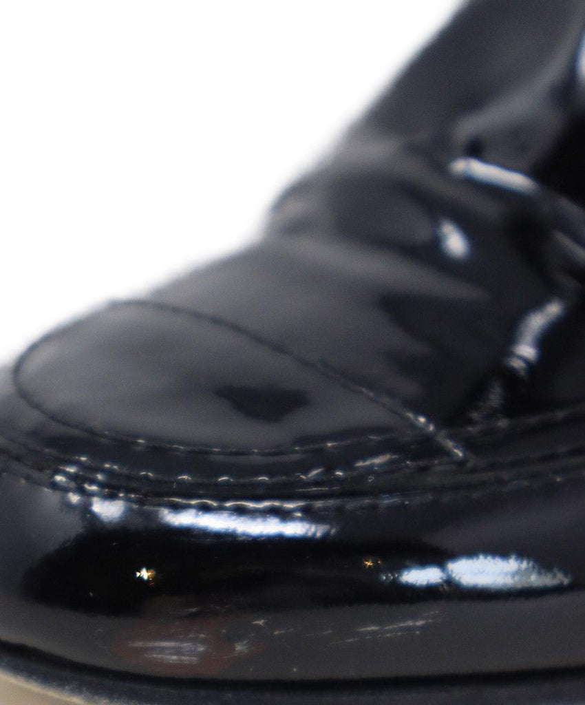 Chanel Black Patent Leather Lace Up Boots sz 7 - Michael's Consignment NYC
