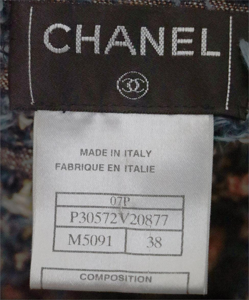 Chanel Blue Woven Denim Jacket sz 6 - Michael's Consignment NYC
