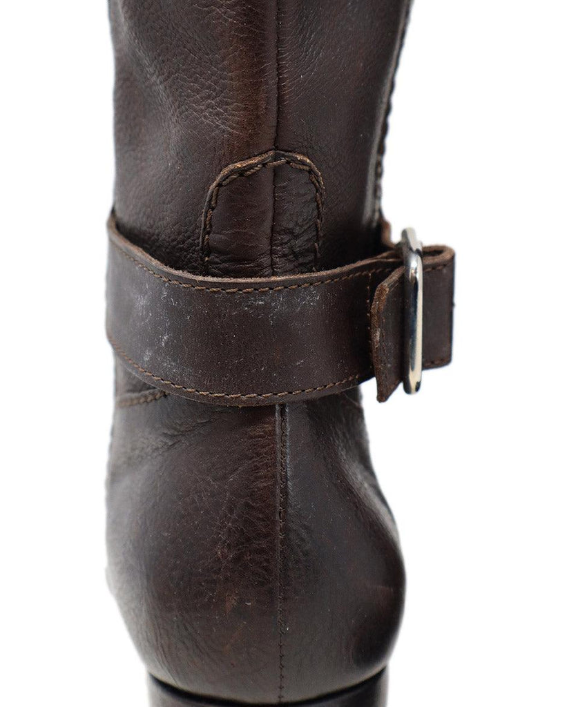 Chanel Brown Leather Tall Boots sz 8 - Michael's Consignment NYC