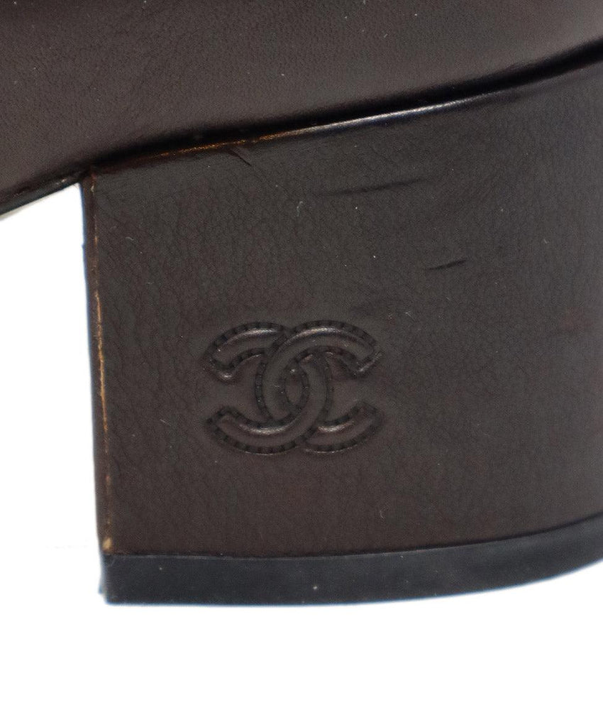 Chanel Brown Leather Tall Boots sz 8 - Michael's Consignment NYC