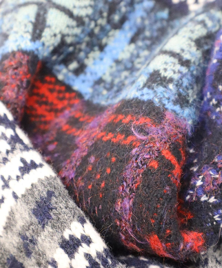 Chanel Multicolor Plaid Wool & Cashmere Shawl - Michael's Consignment NYC