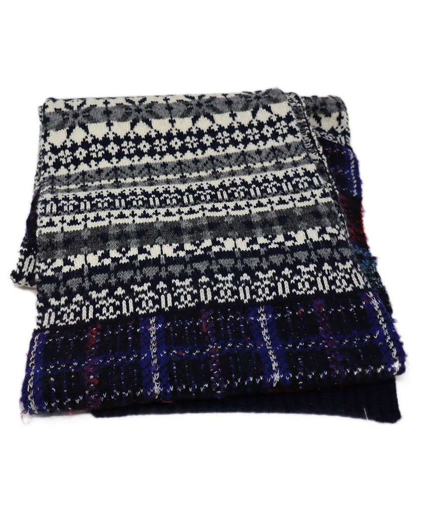 Chanel Multicolor Plaid Wool & Cashmere Shawl - Michael's Consignment NYC