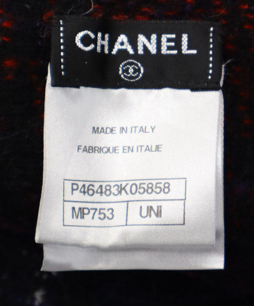 Chanel Multicolor Plaid Wool & Cashmere Shawl - Michael's Consignment NYC