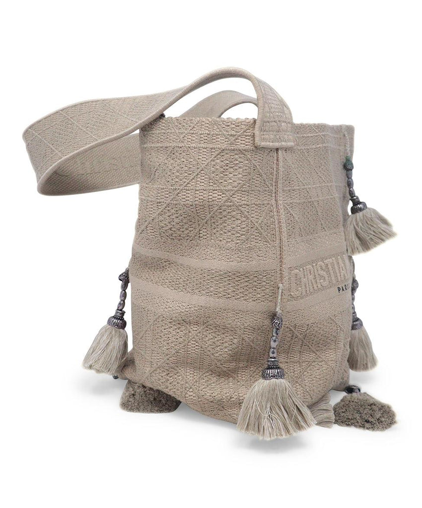 Christian Dior Beige Canvas Shoulder Bag - Michael's Consignment NYC