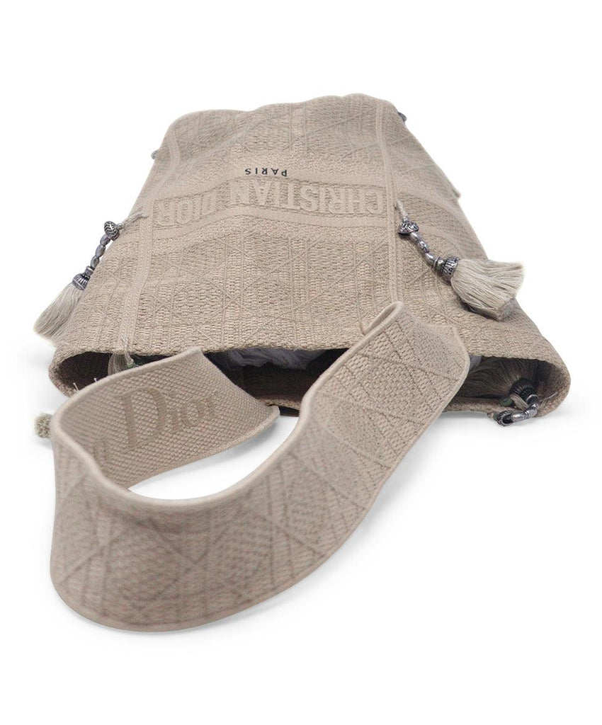 Christian Dior Beige Canvas Shoulder Bag - Michael's Consignment NYC