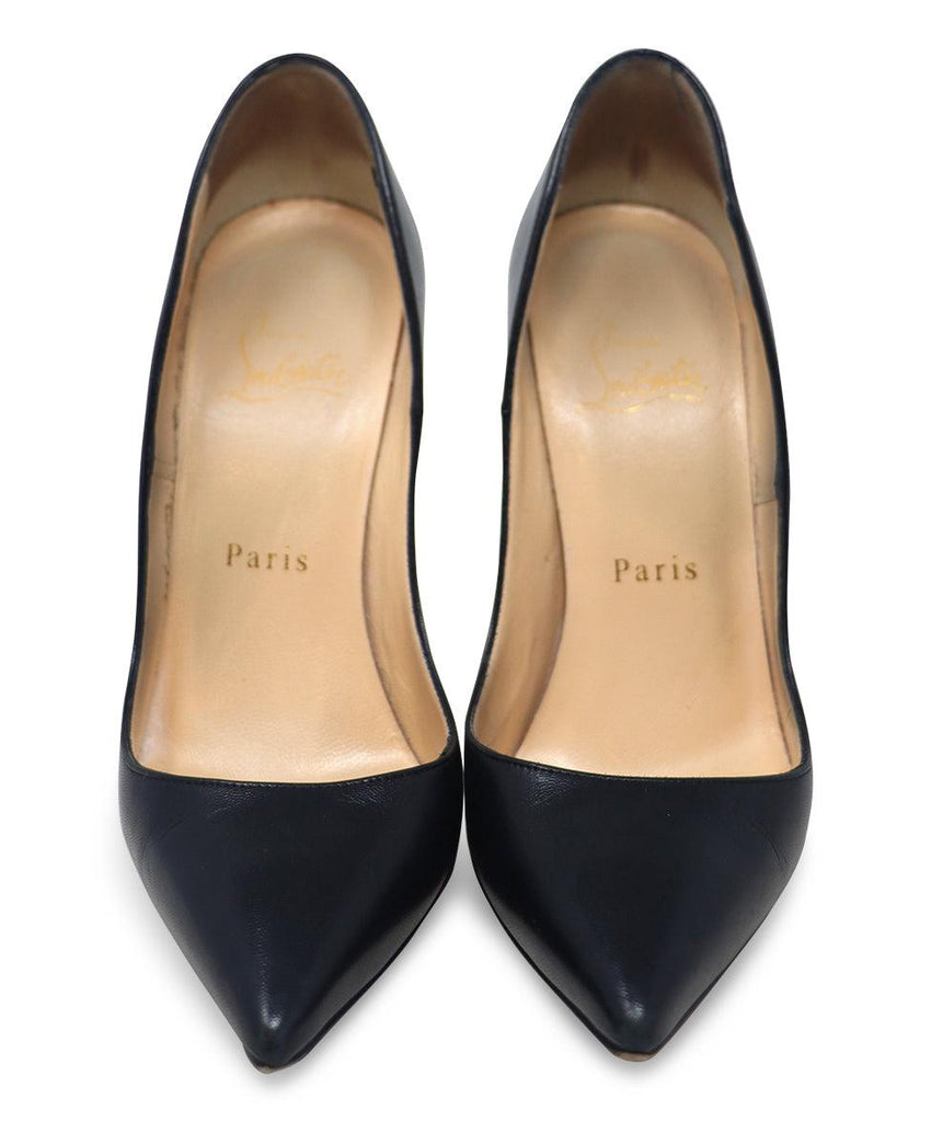Christian Louboutin Black Leather Heels sz 6 - Michael's Consignment NYC